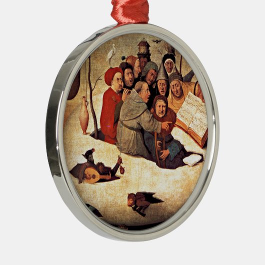 Bosch: Het concert in het ei Metalen Ornament (Rechts)