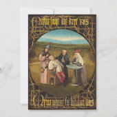 Bosch Hieronymus - de steenworp van Madnes uitgrav Bedankkaart (Voorkant)