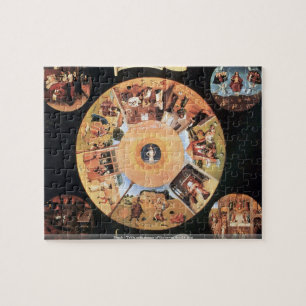 Bosch - Tabel met scènes van de zeven dodelijke z Legpuzzel