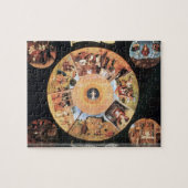 Bosch - Tabel met scènes van de zeven dodelijke zo Legpuzzel (Horizontaal)