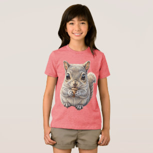 Boscharme Eekhoorn Notenverzamelaar Tri-Blend Shirt