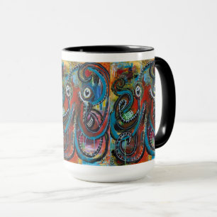 "Bosco, een Basquiatopus" 11 oz drinkbeker Mok