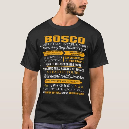 BOSCO volledig onverklaarbaar T-shirt (Voorkant)