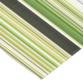 Bosdak Groen en Crème Streep Tafelkleed (Gekanteld)