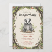 Bosdasbabyborrel voor dasje kaart (Voorkant)