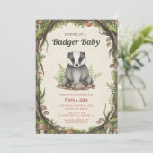 Bosdasbabyborrel voor dasje kaart (Staand voorkant)