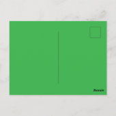Bosden Groen Effen Kleur Briefkaart (Achterkant)