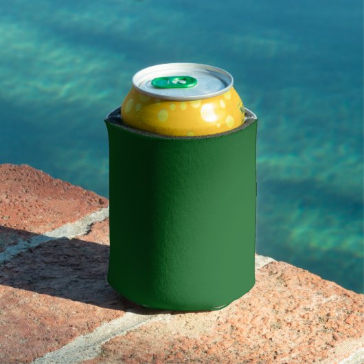 Bosdennen groene effen kleur blikjeskoeler (Insitu Zwembad)