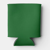 Bosdennen groene effen kleur blikjeskoeler (Voorkant)