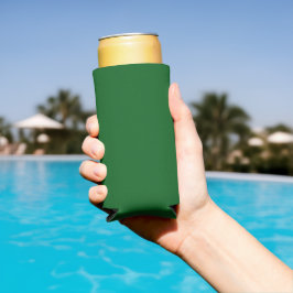 Bosdennen groene effen kleur seltzer blikjeskoeler