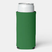 Bosdennen groene effen kleur seltzer blikjeskoeler (Seltzer Voorkant)