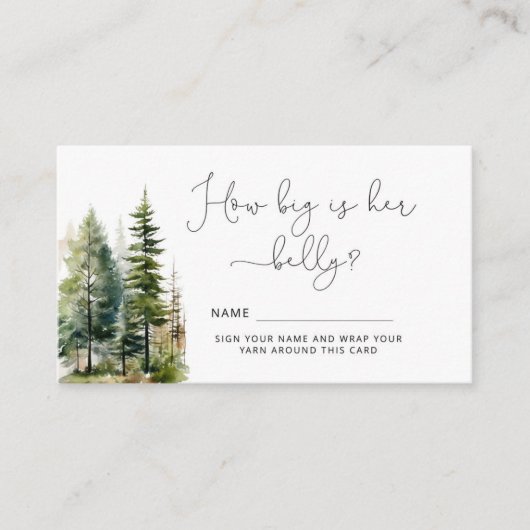 Bosdennen hoe groot is mama's buik informatiekaartje (Voorkant)