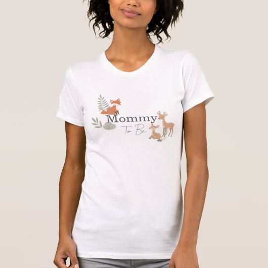 Bosdier aanstaande mama t-shirt (Voorkant)