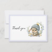 Bosdier Baby Shower Dankkaart Bedankkaart (Voorkant)