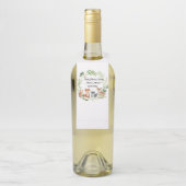 bosdier baby shower ontwerp flessenhanger (Op fles)