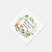 bosdier baby shower ontwerp servet (Hoek)