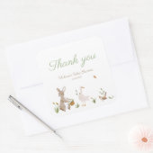 bosdier Baby shower partij gunst Vierkante Sticker (Envelop)