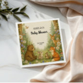 Bosdier Baby Shower Servetten Rustieke Bos