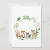 bosdier baby shower uitnodiging (Achterkant)