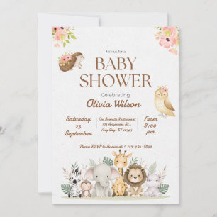 Bosdier Baby Shower Uitnodiging