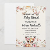 bosdier baby shower uitnodiging (Voorkant / Achterkant)