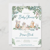 Bosdier bos baby shower uitnodiging (Voorkant)