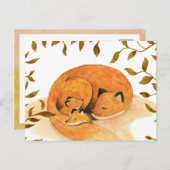 bosdier bosvos vos ansichtkaart briefkaart (Voorkant / Achterkant)