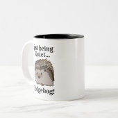 Bosdier Egel Tweekleurige Koffiemok (Voorkant links)