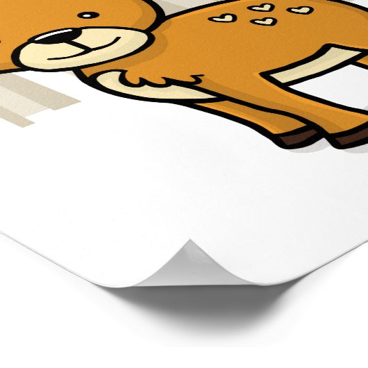 Bosdier Herten Poster (Hoek)