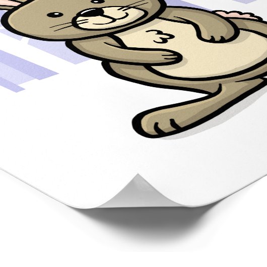 Bosdier Konijn Poster (Hoek)