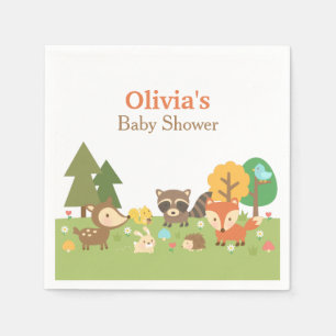 Bosdier Thema Baby Shower Feest Artikelen Servetten