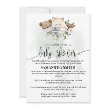 Bosdier virtuele baby shower Woud Dieren