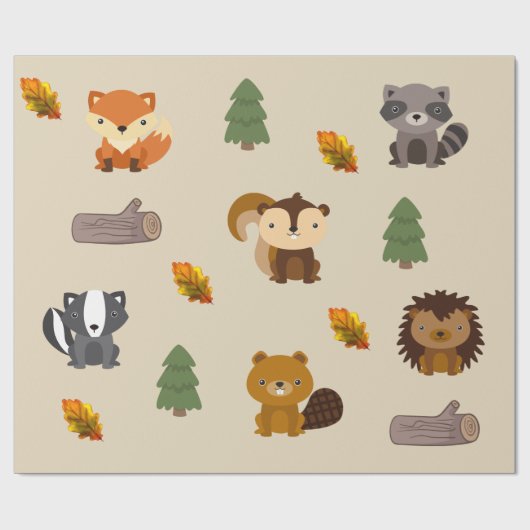 Bosdier Woud Eland Papier (Vlak)