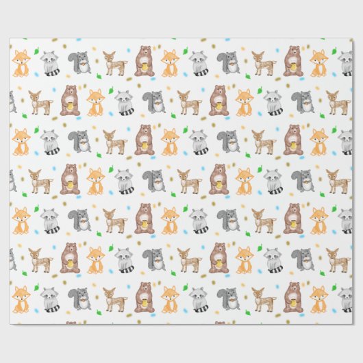 Bosdierbossen Cadeaupapier (Vlak)