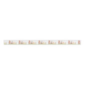 Bosdierdieren dansen Forest Picnic Grosgrain Lint (Voorkant)