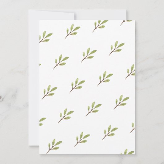 Bosdierdieren dansen Forest Picnic Kaart (Achterkant)