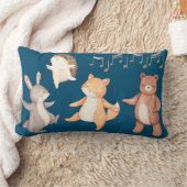 Bosdierdieren dansen Forest Picnic Kussen (Deken)