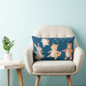 Bosdierdieren dansen Forest Picnic Kussen (Stoel)