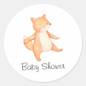 Bosdierdieren dansen Forest Picnic Ronde Sticker (Voorkant)