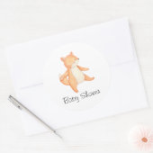 Bosdierdieren dansen Forest Picnic Ronde Sticker (Envelop)