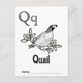 Bosdieren ABC Kleurend Baby shower Activiteit Briefkaart (Voorkant)