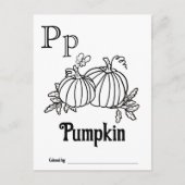 Bosdieren ABC Kleurend Baby shower Activiteit Briefkaart (Voorkant)