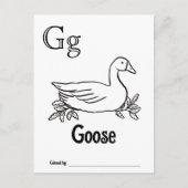 Bosdieren ABC Kleurend Baby shower Activiteit Briefkaart (Voorkant)