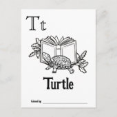 Bosdieren ABC Kleurend Baby shower Activiteit Briefkaart (Voorkant)