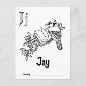 Bosdieren ABC Kleurend Baby shower Activiteit Briefkaart (Voorkant)