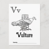 Bosdieren ABC Kleurend Baby shower Activiteit Briefkaart (Voorkant)