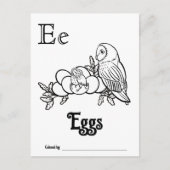 Bosdieren ABC Kleurend Baby shower Activiteit Briefkaart (Voorkant)