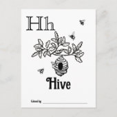 Bosdieren ABC Kleurend Baby shower Activiteit Briefkaart (Voorkant)