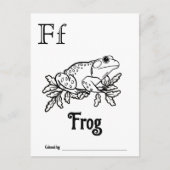 Bosdieren ABC Kleurend Baby shower Activiteit Briefkaart (Voorkant)