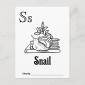 Bosdieren ABC Kleurend Baby shower Activiteit Briefkaart (Voorkant)